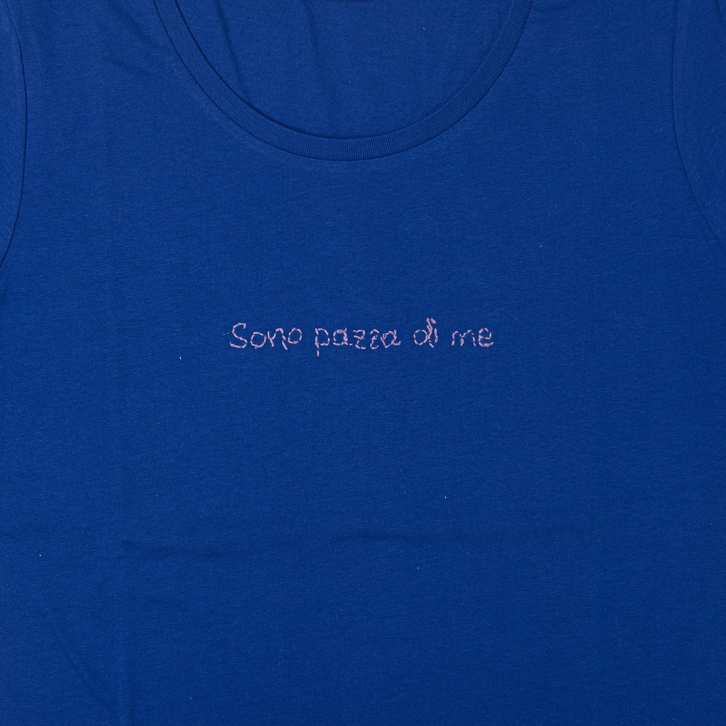 T shirt ricamata con manica lunga