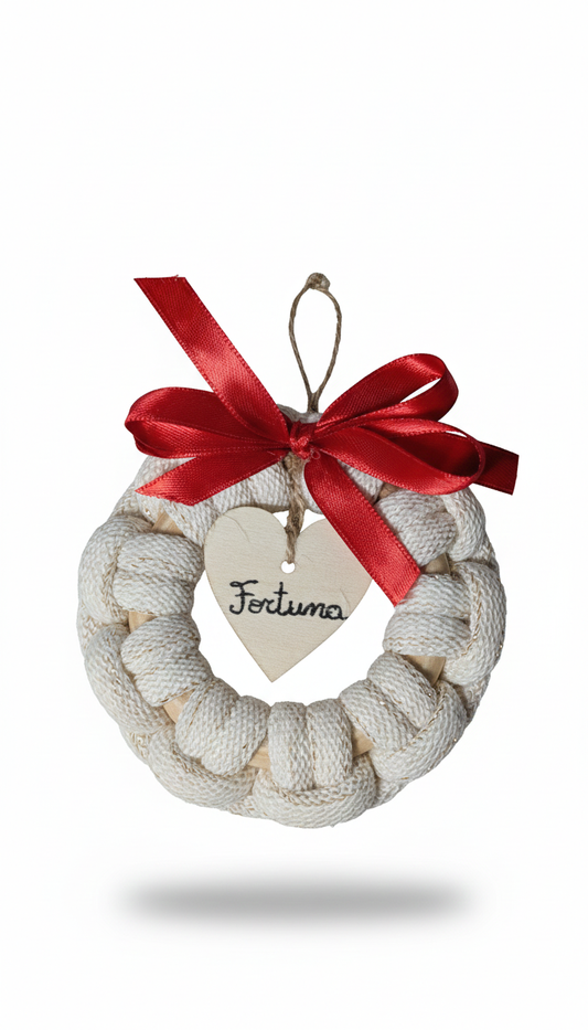 Decorazione Albero di Natale Fatta a Mano -macramè