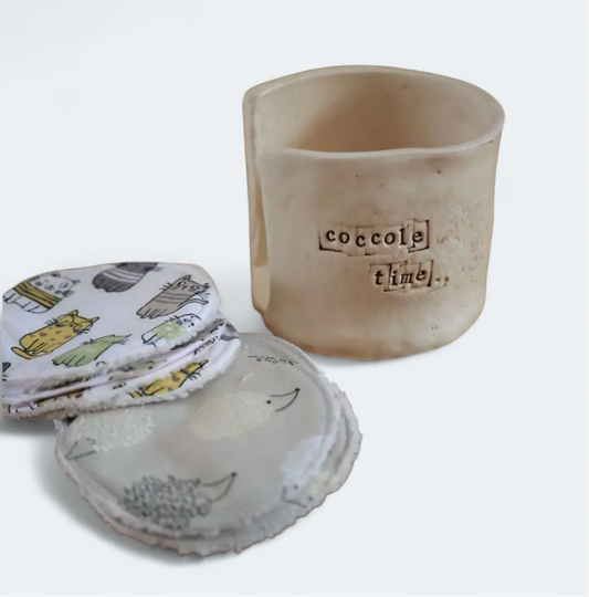 Box Regalo Ecologica con dischetti struccanti, "Coccole Time"