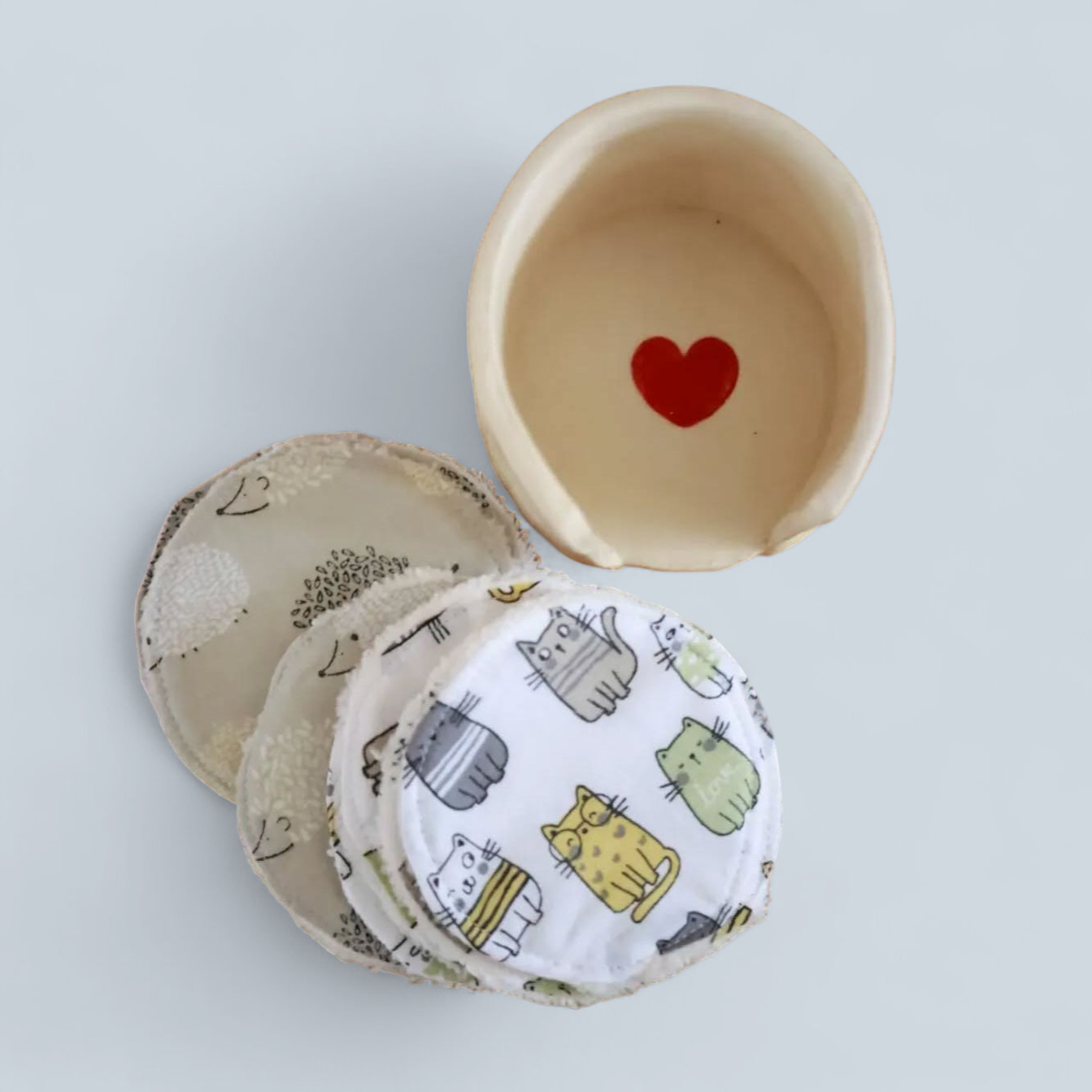 Box Regalo Ecologica con dischetti struccanti, "Coccole Time"