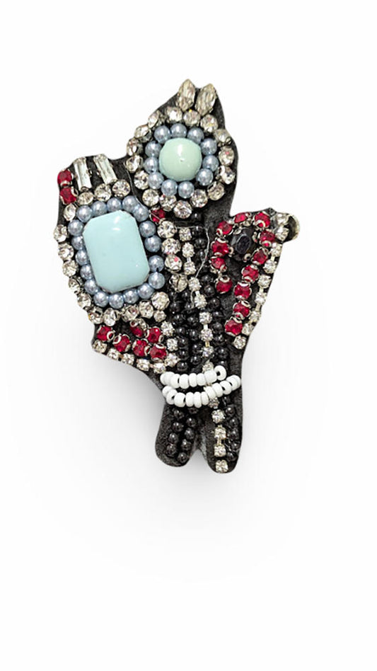 Spilla per giacca donna, bouquet