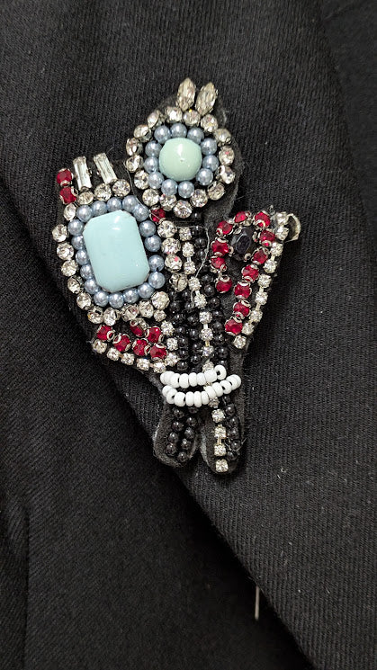 Spilla per giacca donna, bouquet