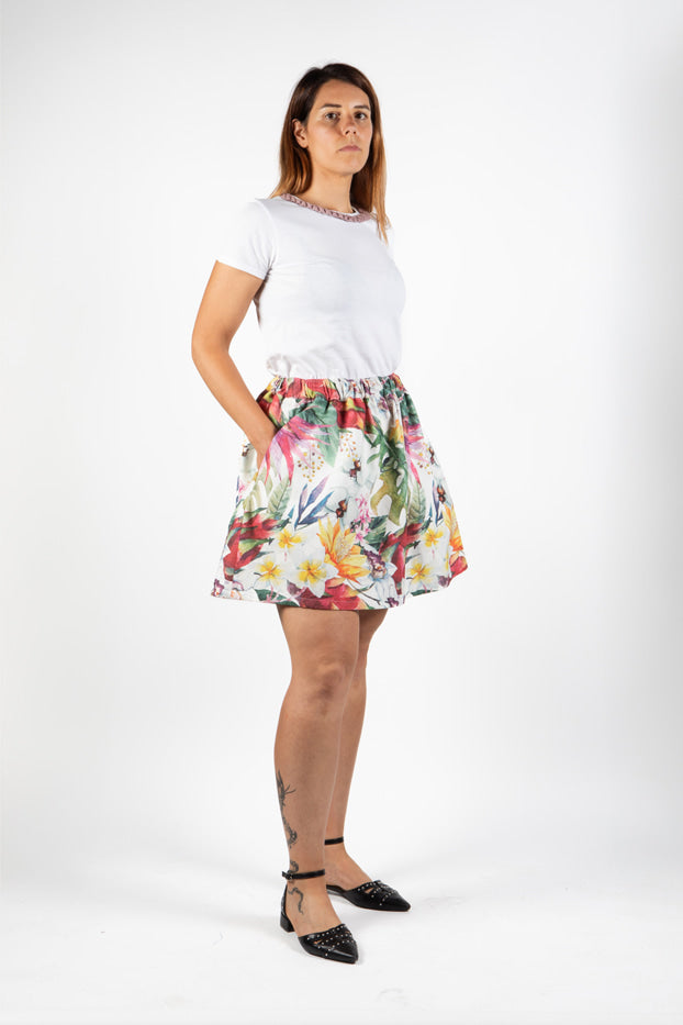 T shirt basic donna, Fiore