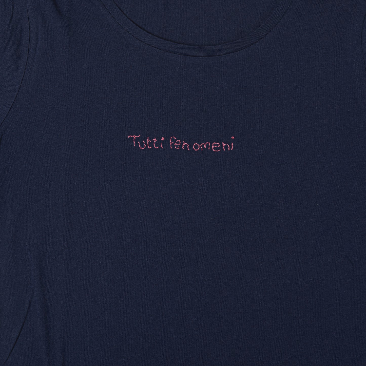 T shirt ricamata con manica lunga