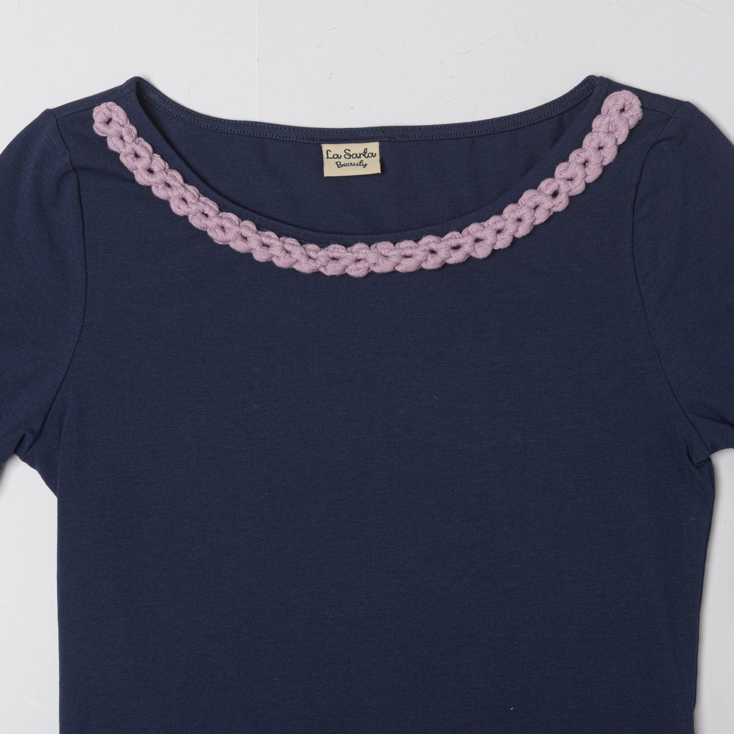 T shirt manica lunga donna in cotone organico blu