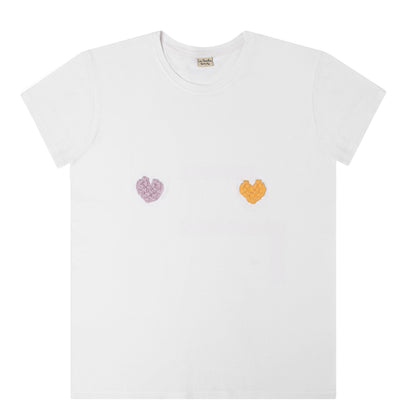 T-shirt bianca donna in cotone organico