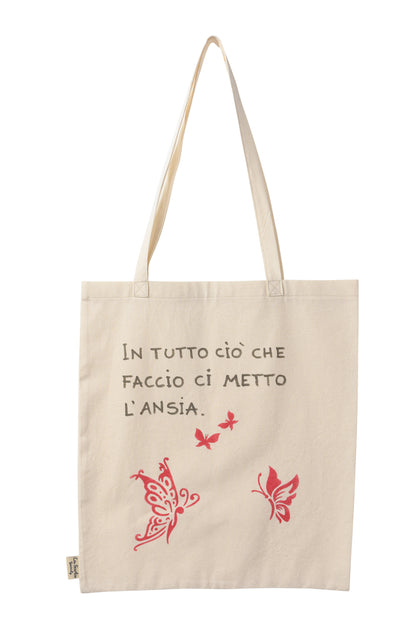 Shopper di stoffa in cotone naturale